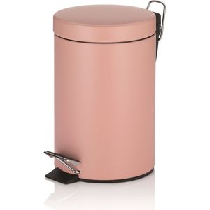 Monaco Pedaal Afvalemmer 3 liter Roze Kela