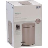 Monaco Pedaal Afvalemmer 3 l Bruin Kela