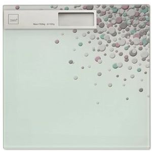 Kela Weegschaal Bubbels 30 X 30 X 2 Cm Glas Transparant