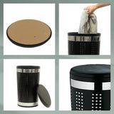 Kela - Sevilla - Wasmand - Rond - Zwart - Metaal