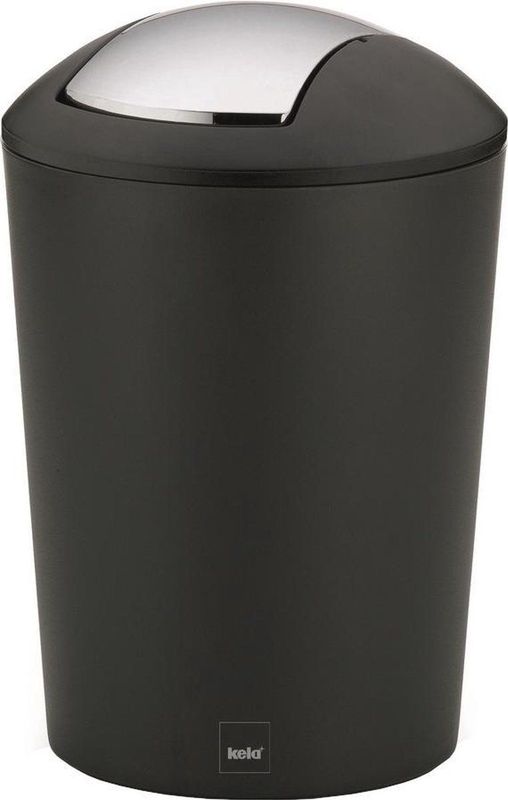 Marta Afvalemmer Swing 5 liter Zwart Kela
