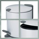 Pedaal Afvalemmer, 3 L, Mat Wit - Kela | Mats