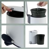Pedaal Afvalemmer, 3 L, Mat Wit - Kela | Mats