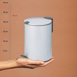 Pedaal Afvalemmer, 3 L, Mat Wit - Kela | Mats