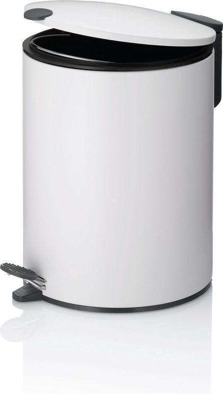 Kela - Mats - Pedaal Afvalemmer - Wit - 5 Liter