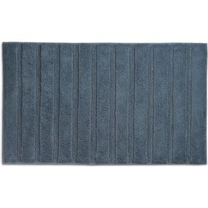 Badmat, 80 x 50 cm, Katoen, Rook Blauw - Kelas-sMegan
