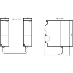 Siemens 6ES7365-0BA01-0AA0 6ES73650BA010AA0 PLC-verbinding