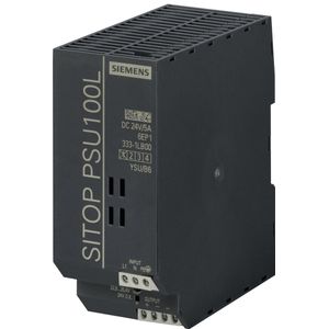 Siemens SITOP PSU100L 24 V/5 A DIN-rail netvoeding 24 V/DC 5 A 120 W Aantal uitgangen: 1 x Inhoud: 1 stuk(s)