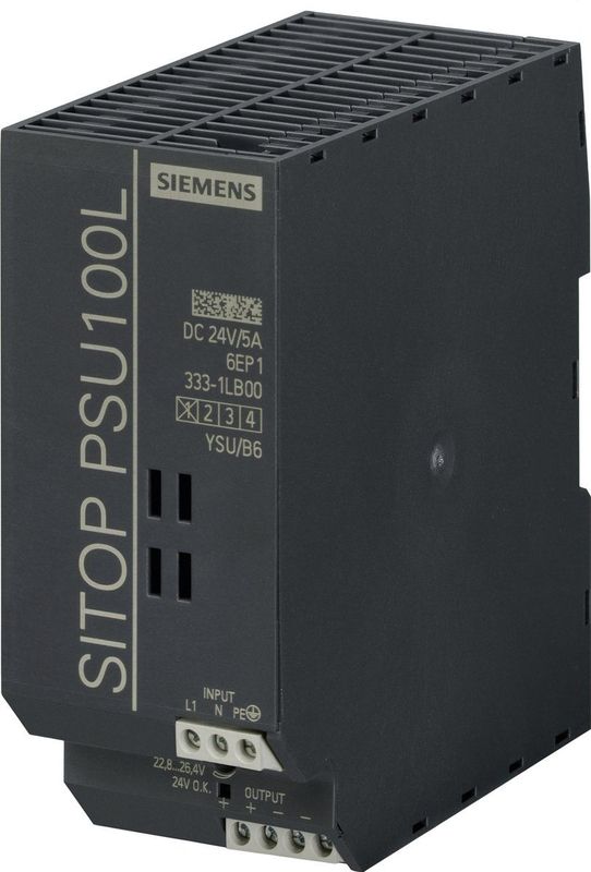 Sitop PSU100L 24 V/5 a Hutschienen-Netzteil (DIN-Rail) 24 v/dc 5 a 120 w Anzahl Ausgänge:1 - Siemens