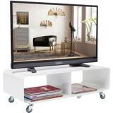 Kare Design Lounge TV-meubel met Wieltje - Woonkame - Kantoo - Lage Dressoir - Wi - 30 X 90 X 42 cm