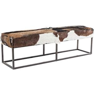 Kare Design Country Life Eettafel Bank - Geitenhuid - 140 x 35 x 45 cm - Landelijke charme