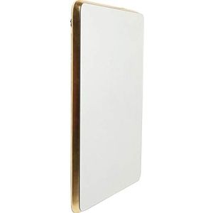 Kare Design spiegel Jetset Square Gold 94x64cm, rechthoekige wandspiegel met gouden frame, verschillende uitvoeringen verkrijgbaar, (H/B/D) 94x64x3,5cm