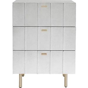 Kare Commode Venice Line 60, staal, zilver, 89x60x40 cm