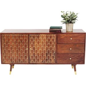 Kare Design Dressoir Muskat 145 cm breed - 2-Deurs - 3-Laden - Mangohout