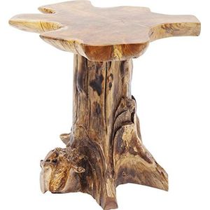 Kare Design bijzettafel boom klein, bruin, salontafel hout, boomstam-look, woonkamer, banktafel, 50 cm hoogte