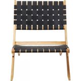 Kare Design klapstoel Ipanema, klapstoel in zwart met comfortabele zitting, klapstoel zonder armleuningen, (H/B/D) 72,5x78x60cm