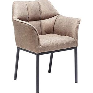 Thinkank stoel met armleuningen in lichtbruin Kare Design