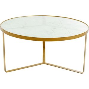 Kare Bijzettafel Marble Gold 55 cm, 55 cm