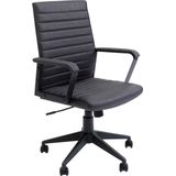Kare Design bureaustoel Labora, zwart, bureaustoel, draaistoel, in hoogte verstelbaar, 360 graden draaibaar, oprolbaar, 109 x 59 x 62 cm (h x b x d)
