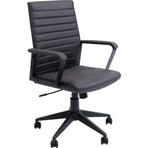 Kare Design bureaustoel Labora, zwart, bureaustoel, draaistoel, in hoogte verstelbaar, 360 graden draaibaar, oprolbaar, 109 x 59 x 62 cm (h x b x d)
