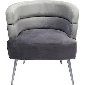 Kare Design Sandwich Fauteuil Velvet - Fluweel Grijs