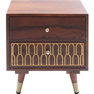 Kare Design Muskat Ladekastje 2-Laden - B52 X D35 X H45 Cm - Mangohout Bruin