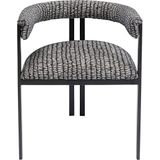 Kare Armleunstoel Paris S&P stoel, houtmateriaal, grijs, 70,5x58x53,5cm