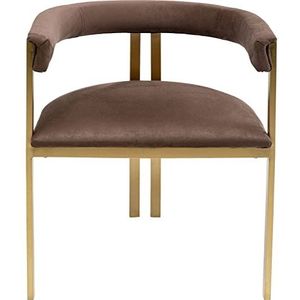 Kare Armleunstoel Parijs bruin stoel, houtmateriaal, 70,5x58x53,5cm