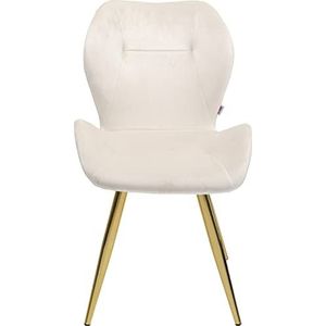 Kare Viva crème stoel, houtmateriaal, beige, 81,5x50x58,5cm