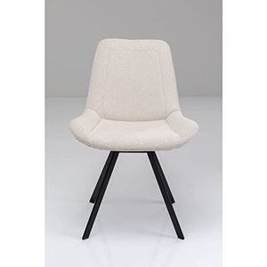 Kare Draaistoel Baron crème stoel, beuken, 88x57x63cm