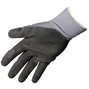 Latex fijn gebreide handschoen maat 10 geschuimd