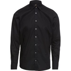 OLYMP - Level Five - Overhemd - Zwart - Comfort Stretch - Body Fit