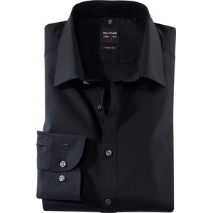 OLYMP - Level Five - Overhemd - Zwart - Comfort Stretch