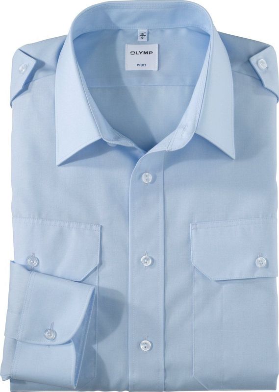 OLYMP - Pilot - Overhemd - Bleu - Comfort Fit