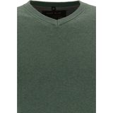 MARVELIS - Heren Trui - Lichtgrijs - 100% Katoen - V-hals