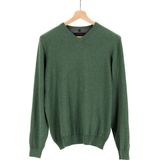 MARVELIS - Heren Trui - Lichtgrijs - 100% Katoen - V-hals