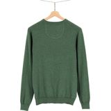 MARVELIS - Heren Trui - Lichtgrijs - 100% Katoen - V-hals