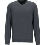 MARVELIS - Heren Trui - Antraciet - V-hals - Katoen