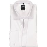 OLYMP - Luxor Sleeve 7 Smoking Overhemd - Wit - Strijkvrij Katoen