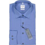 OLYMP - Luxor - Overhemd - Blauw - 100% Katoen - Comfort Fit
