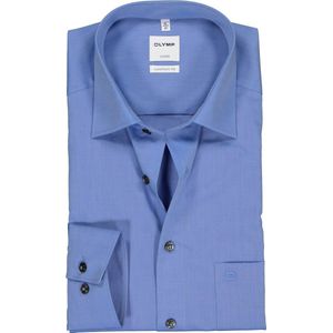 OLYMP - Luxor - Overhemd - Blauw - 100% Katoen - Comfort Fit