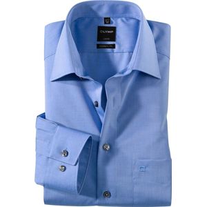OLYMP Luxor modern fit overhemd, middel blauw