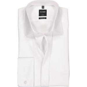 OLYMP - Luxor - Overhemd - Wit - Modern Fit - Strijkvrij - Kent Kraag