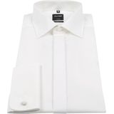 OLYMP - Overhemd - Beige - Poplin - Lange Mouwen - Dubbele Manchet