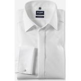 OLYMP - Overhemd - Beige - Poplin - Lange Mouwen - Dubbele Manchet