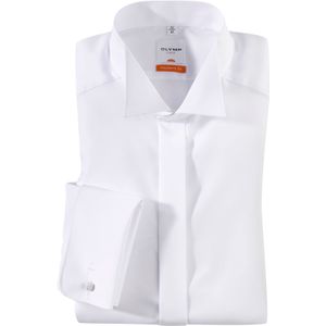 OLYMP Luxor Gala shirt wit, Effen
