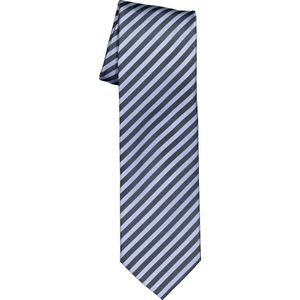 OLYMP stropdas, blauw-lichtblauw gestreept -  Maat: One size