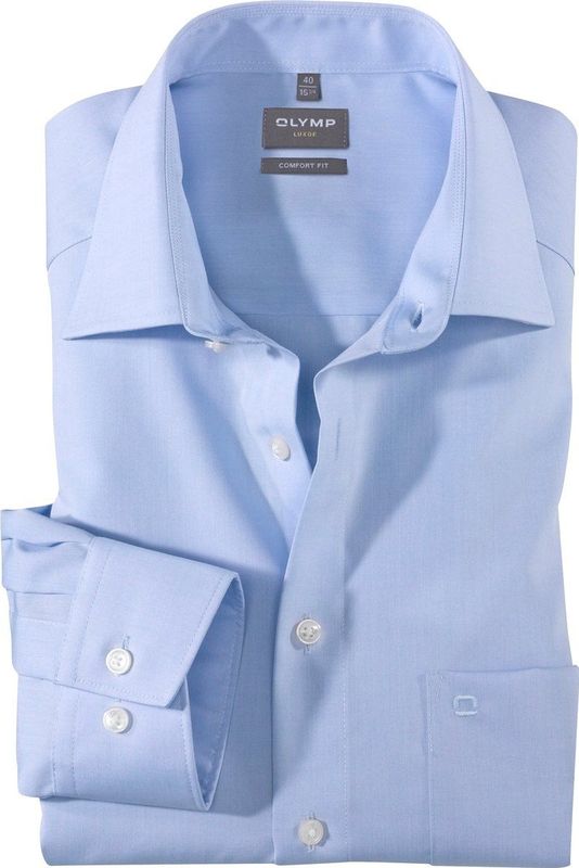 OLYMP - Luxor Comfort Fit Overhemd - Lichtblauw - Strijkvrij