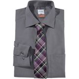 OLYMP - Luxor - Overhemd - Grijs - 100% Katoen - Modern Fit