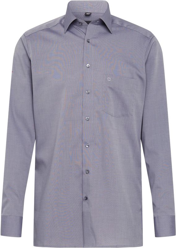 OLYMP - Luxor - Overhemd - Grijs - 100% Katoen - Modern Fit